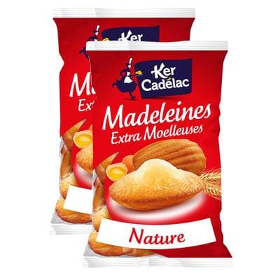 Ker Cadélac Madeleines extra moelleuses, Lot de 2x600g