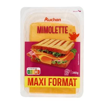 Auchan Mimolette en tranche, 340g