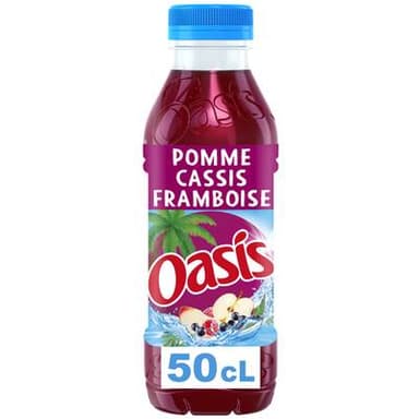 Oasis Boisson aux fruits saveur pomme cassis framboise, 50cl