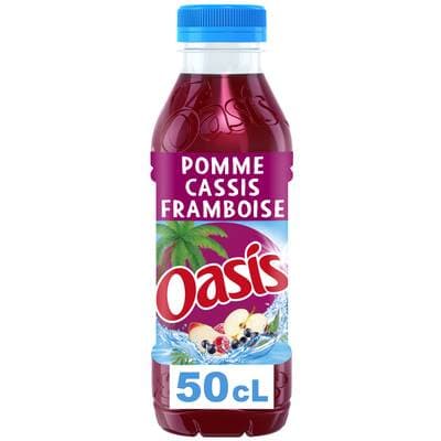 Oasis Boisson aux fruits saveur pomme cassis framboise, 50cl
