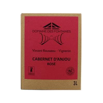 Cabernet d'Anjou rosé AOC Domaine des Fontaines 10.5°, Bag in box 3L
