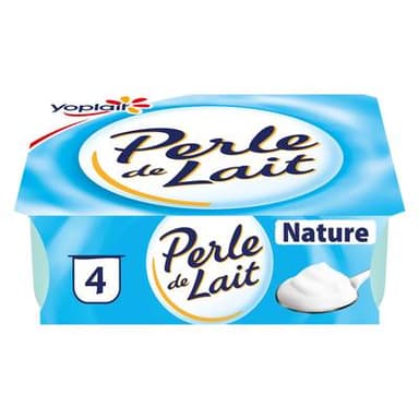 Perle de lait Yaourt Nature, 4x125g