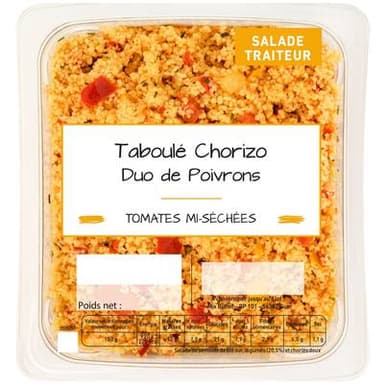 Mix Buffet Taboulé Chorizo Duo de Poivrons, 800g
