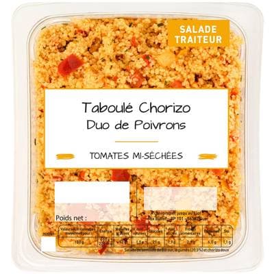 Mix Buffet Taboulé Chorizo Duo de Poivrons, 800g