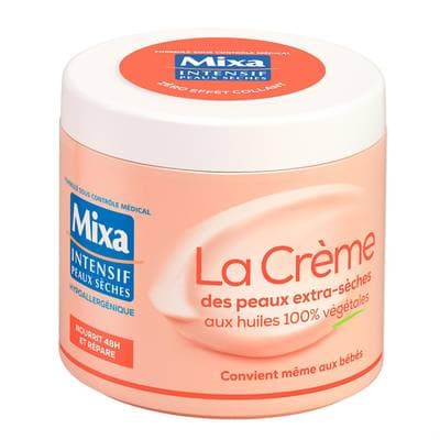Mixa La Crème pour Peaux Extra Sèches - Visage, Corps, Mains, 400ml