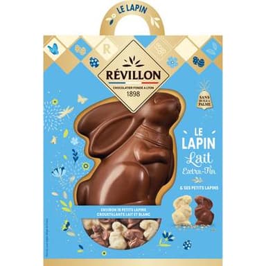 Revillon Moulage Chocolat au Lait Lapin et ses Petits Lapins, 250g