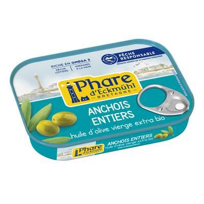 Phare d'Eckmuhl - Anchois entiers à l'huile d'olive bio