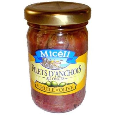 Miceli Filets d'Anchois Allongés à l'Huile d'Olive, 63g