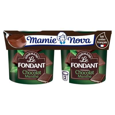 Mamie Nova Fondant chocolat menthe, 2x150g