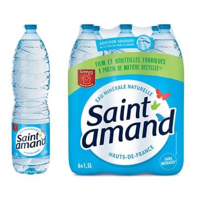 Saint Amand Eau minérale naturelle, 6x1,5L