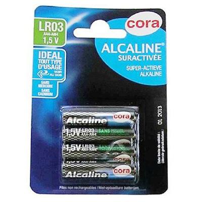 4895122314670 - Cora - 4 Piles LR03 / AAA Alcaline Suractivée