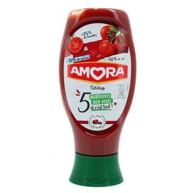 Amora Ketchup 5 ingrédients, 468g