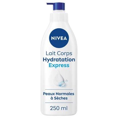 Nivea Lait corps hydratation express pour peaux normales à sèches, 250ml