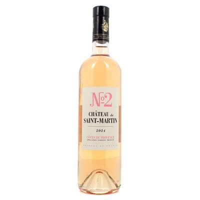 Côtes de Provence rosé AOP N°2 du château de Saint-Martin, 75cl