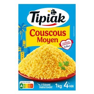 Tipiak Graines de Couscous Moyen, 1kg