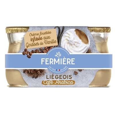 La Fermière Liégeois Café, 2x120g