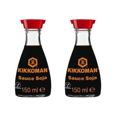Kikkoman Sauce soja en mini jarre, Lot de 2x15cl