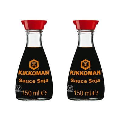 Kikkoman Sauce soja en mini jarre, Lot de 2x15cl