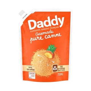 Daddy Cassonade pure canne pack kraft, 750g