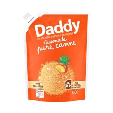 Daddy Cassonade pure canne pack kraft, 750g