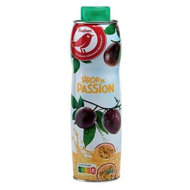 Auchan Sirop passion, 60cl