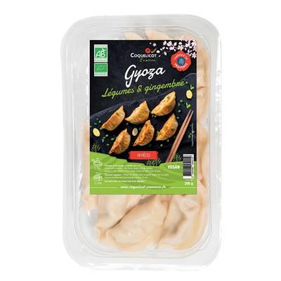 Coquelicot - Gyoza Légumes et Gingembre, Bio Vegan