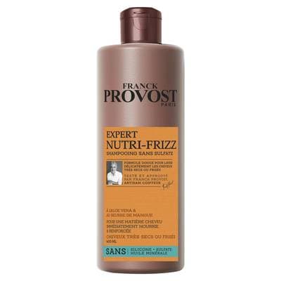 Franck Provost Shampooing Professionnel Sans Silicone Cheveux Frisés Expert, 400ml