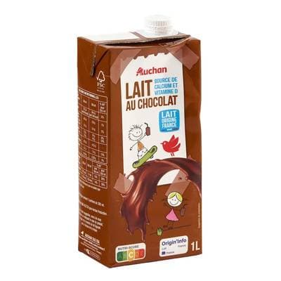 Auchan Boisson lactée au chocolat, 1l