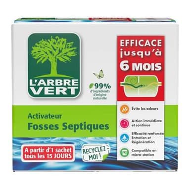 L'arbre Vert Activateur biologique pour fosses septiques, 420g