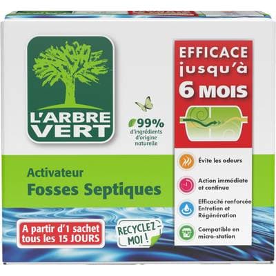 L'arbre Vert Activateur biologique pour fosses septiques, 420g