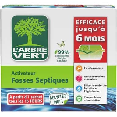 L'arbre Vert Activateur biologique pour fosses septiques, 420g