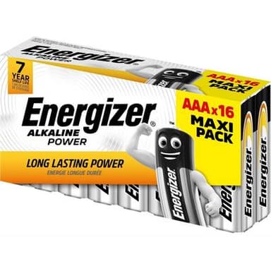Energizer 16 Piles LR03 / AAA Alcaline Power, 16  piles