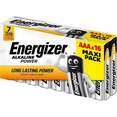 Energizer - 16 Piles LR03 / AAA Alcaline Power 