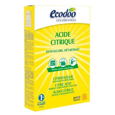 Ecodoo Acide citrique Ecocert, anti-calcaire, détartrant, 350g