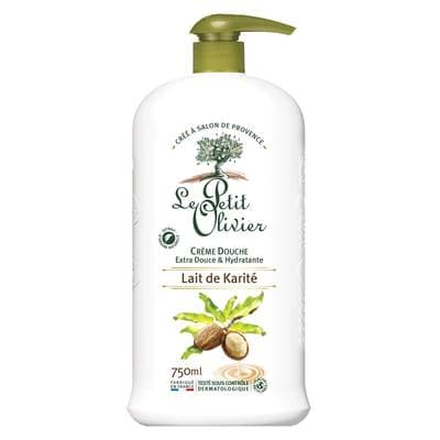 Le petit Olivier Crème de douche au lait de Karité, 750ml