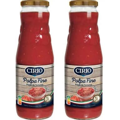 Cirio Pulpe fine de tomates - Polpa fine, Lot de 2x680g