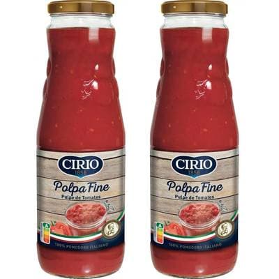 Cirio Pulpe fine de tomates - Polpa fine, Lot de 2x680g
