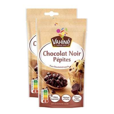 Vahine Pépites de Chocolat, Lot de 2x100g