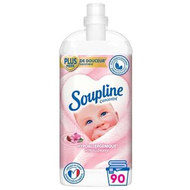 Soupline Adoucissant Concentré Hypoallergénique, 1,9L