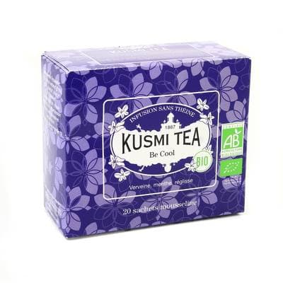 Kusmi Tea Infusion Be Coll Bio - Verveine, Menthe, Règlise, 20 sachets