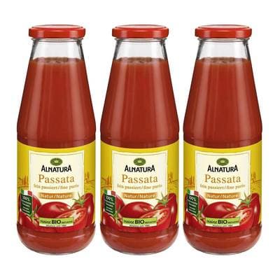 Alnatura Purée Tomate Passata Bio, Lot de 3x690g