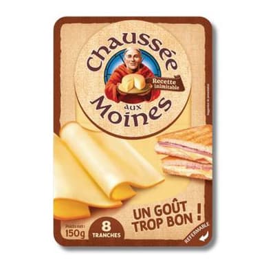 Chaussée aux Moines Fromage en tranches, 8 tranches - 150g