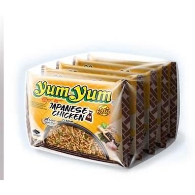 Yum Yum Soupe Nouilles Instantanées Saveur Poulet Shoyu, 5x60g