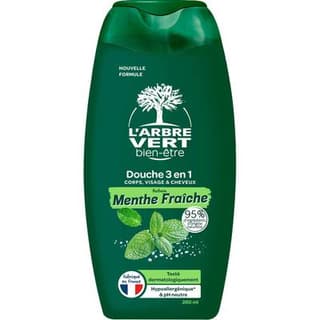 L'Arbre Vert Bien-Etre Douche 3en1 Menthe fraîche, 260ml