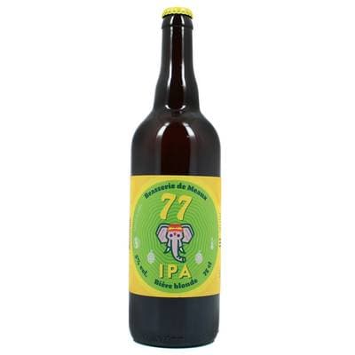 Brasserie de Meaux Bière I.P.A blonde 5°, 75cl