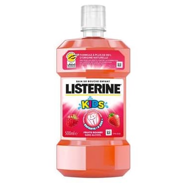 Listerine Bain de Bouche Enfant Fruits Rouges, 500ml