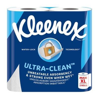 Kleenex Essuie-tout Maxi Ultra-Clean, 2 rouleaux