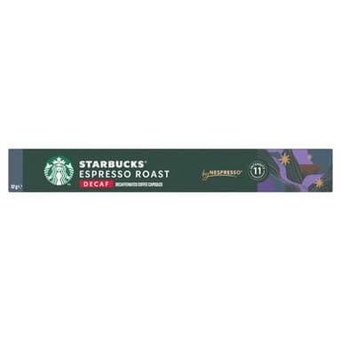 Starbucks by Nespresso Café Espresso Roast Décaféiné intensité 11, 10 capsules