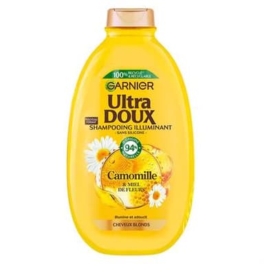 Garnier - Ultra Doux Shampoing illuminant Camomille Miel, 600ml