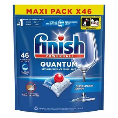 Finish Capsule lave vaisselle Quantum, 46 capsules